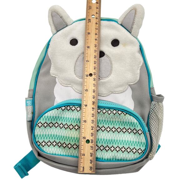 Preschool Kindergarten Backpack Fuzzy Puppy Kitty Bear Canvas Buckle Straps Mesh - Picture 7 of 9